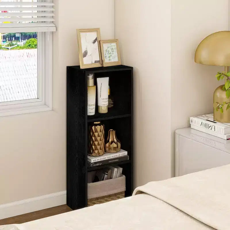 3 Cube Decorative Bookshelf Open Bookcase Toy Storage Organizer Horizontal Vertical