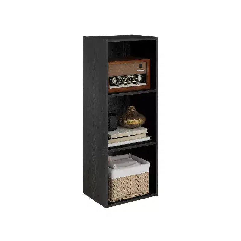 3 Cube Decorative Bookshelf Open Bookcase Toy Storage Organizer Horizontal Vertical