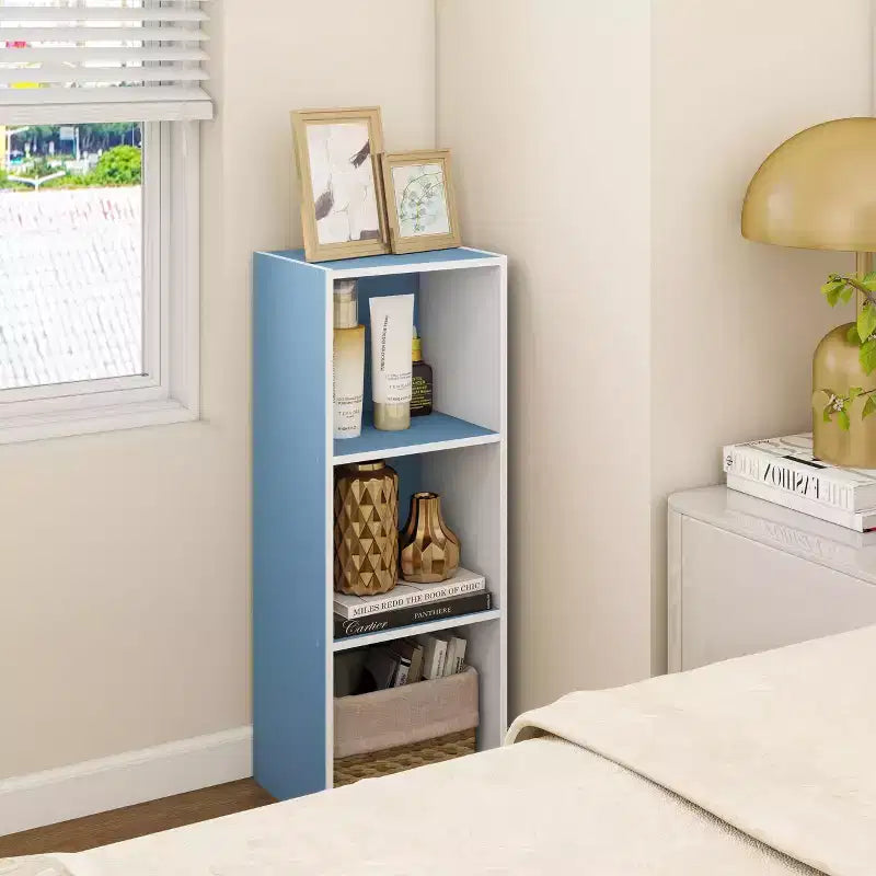 3 Cube Decorative Bookshelf Open Bookcase Toy Storage Organizer Horizontal Vertical