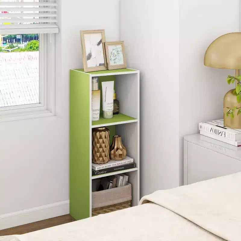 3 Cube Decorative Bookshelf Open Bookcase Toy Storage Organizer Horizontal Vertical