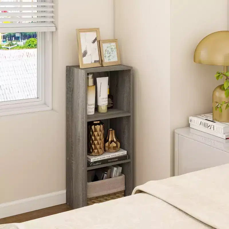 3 Cube Decorative Bookshelf Open Bookcase Toy Storage Organizer Horizontal Vertical
