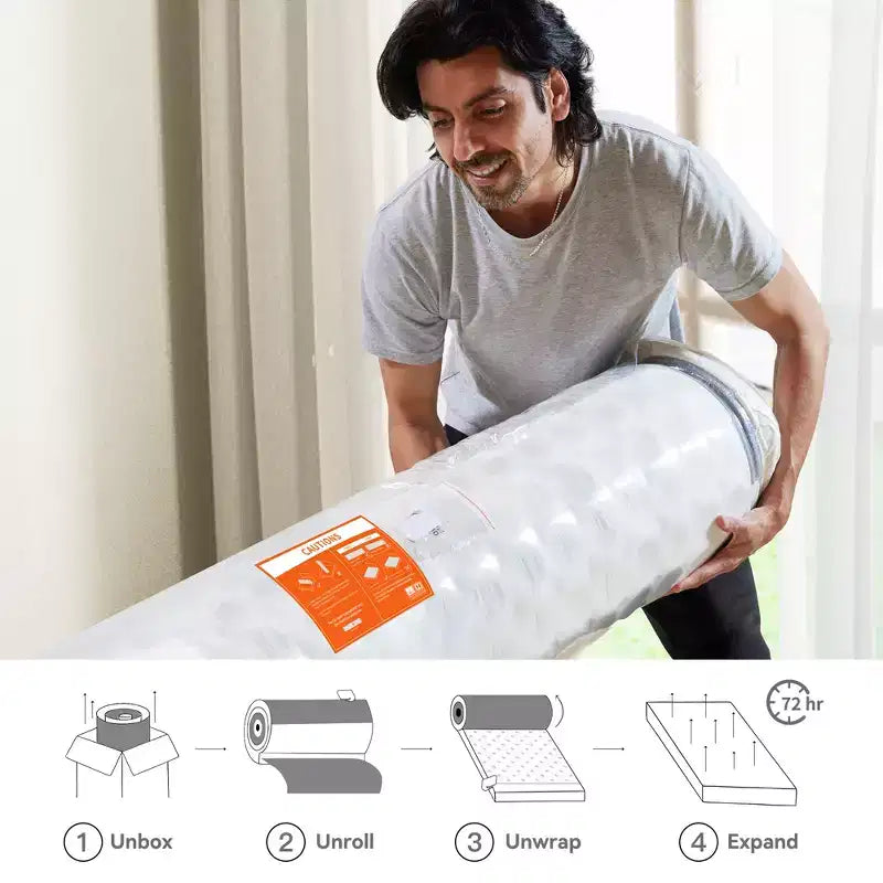 Swedrea Hybrid Mattress Medium Cooling Memory Foam Bed-in-a-Box