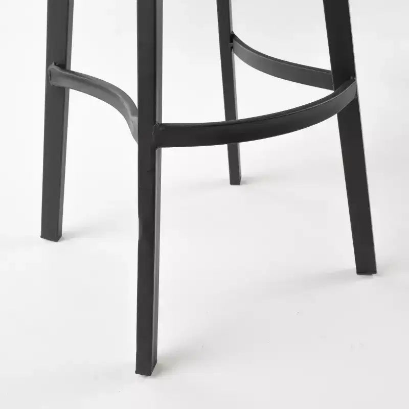 Malia Pinewood and Iron 31.5 Inch Backless Swivel Barstools (Set of 2)