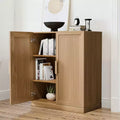 Black Wood Grain Storage Cabinet (36x31x16)