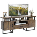 GustoWave 70 Industrial TV Stands, Entertainment Center with Storage & Drawer for Living Room, Rustic Brown