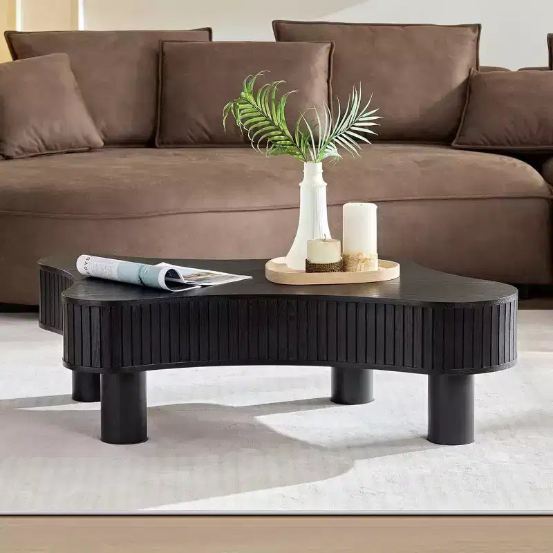 Modern Nesting Coffee Tables, Round 2 Tiers End Side Tables, Easy Assembly for Living Room/Bedroom /Balcony /Yard