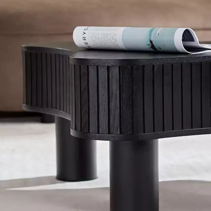 Modern Nesting Coffee Tables, Round 2 Tiers End Side Tables, Easy Assembly for Living Room/Bedroom /Balcony /Yard