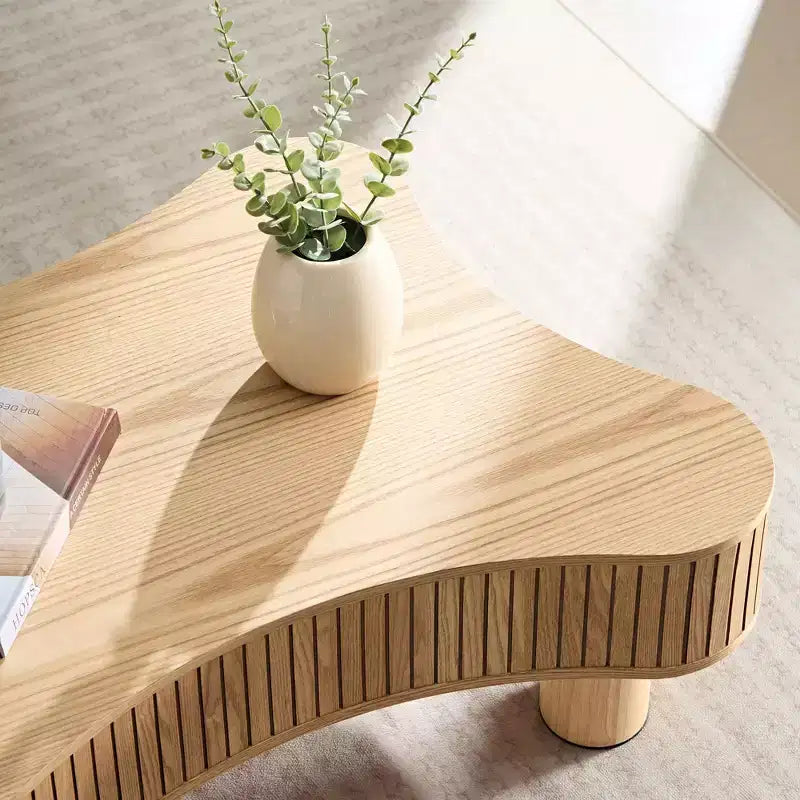 Modern Nesting Coffee Tables, Round 2 Tiers End Side Tables, Easy Assembly for Living Room/Bedroom /Balcony /Yard