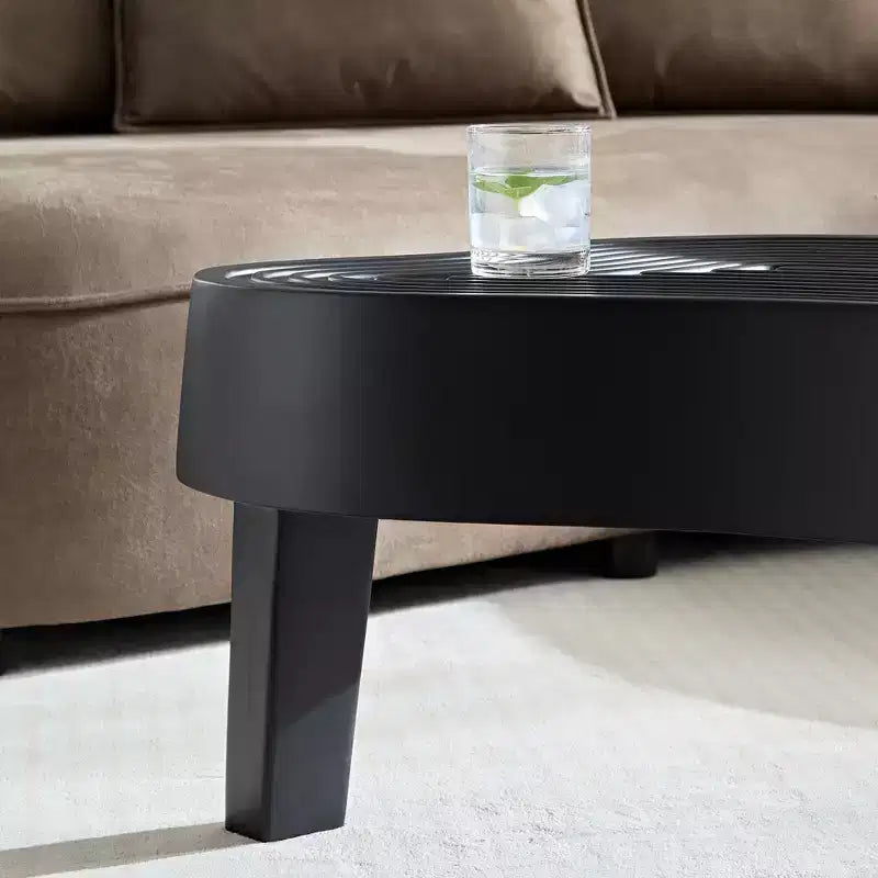Modern Nesting Coffee Tables, Round 2 Tiers End Side Tables, Easy Assembly for Living Room/Bedroom /Balcony /Yard
