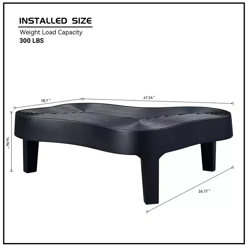 Modern Nesting Coffee Tables, Round 2 Tiers End Side Tables, Easy Assembly for Living Room/Bedroom /Balcony /Yard