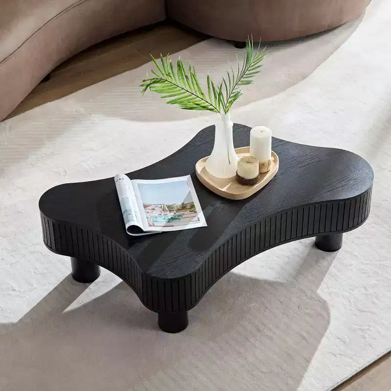 Modern Nesting Coffee Tables, Round 2 Tiers End Side Tables, Easy Assembly for Living Room/Bedroom /Balcony /Yard