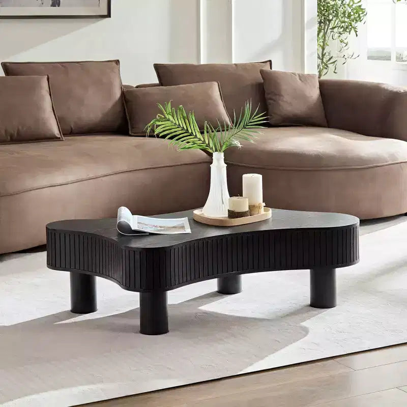 Modern Nesting Coffee Tables, Round 2 Tiers End Side Tables, Easy Assembly for Living Room/Bedroom /Balcony /Yard