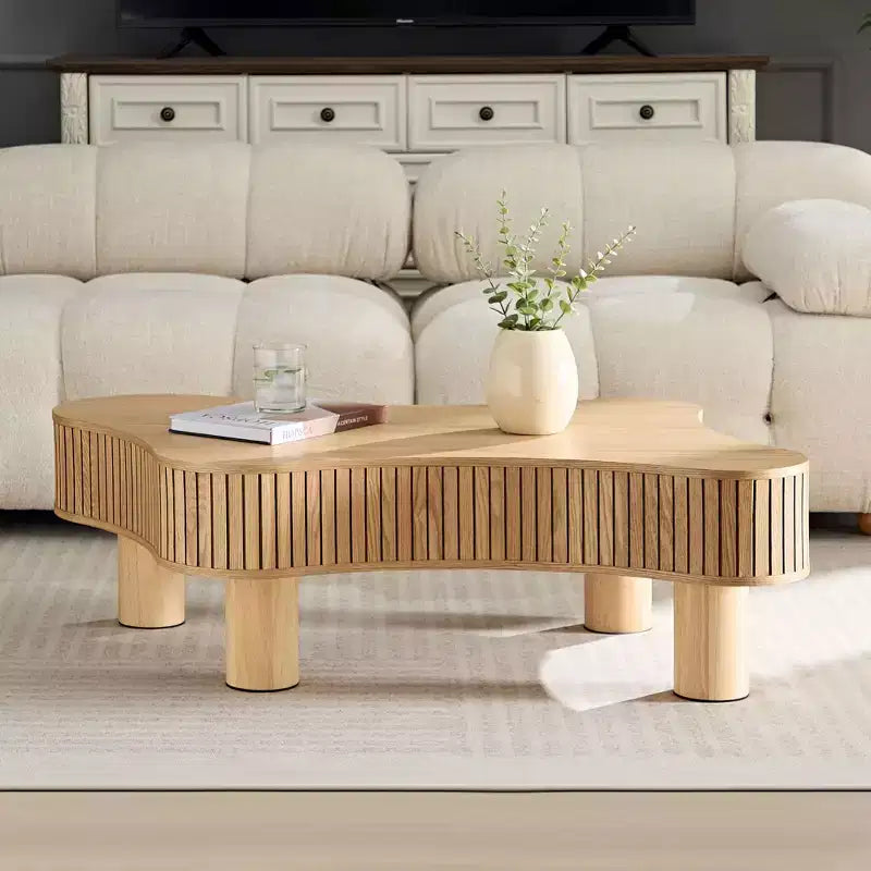 Modern Nesting Coffee Tables, Round 2 Tiers End Side Tables, Easy Assembly for Living Room/Bedroom /Balcony /Yard