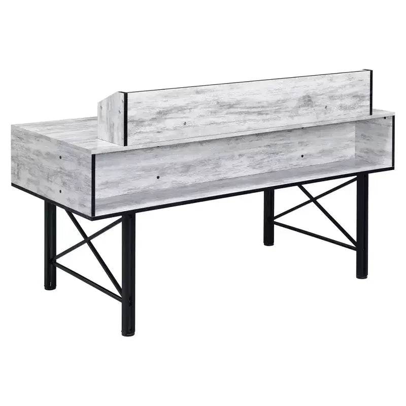 29.25 in.H Brown Color Metal Computer Desks with All Purpose Drawer