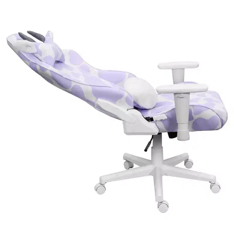 Lavender Print COW Series Gaming Chair