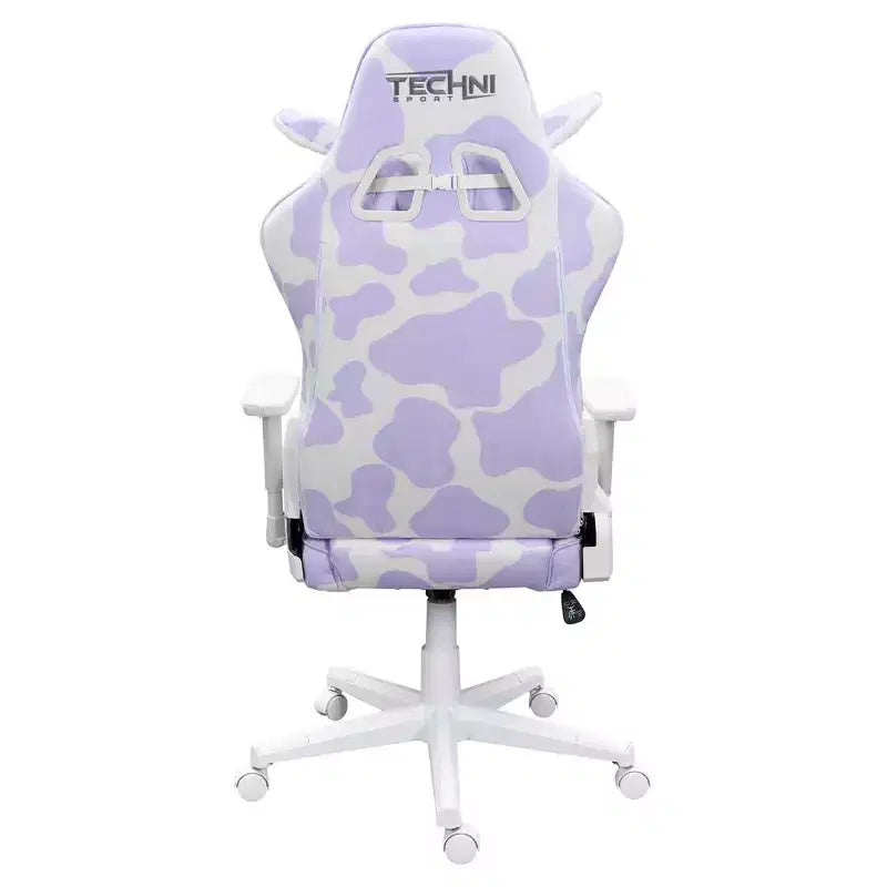 Lavender Print COW Series Gaming Chair