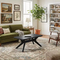 Cross Leg Rectangular Coffee Table (40in x 20in / 1020mm x 510mm)