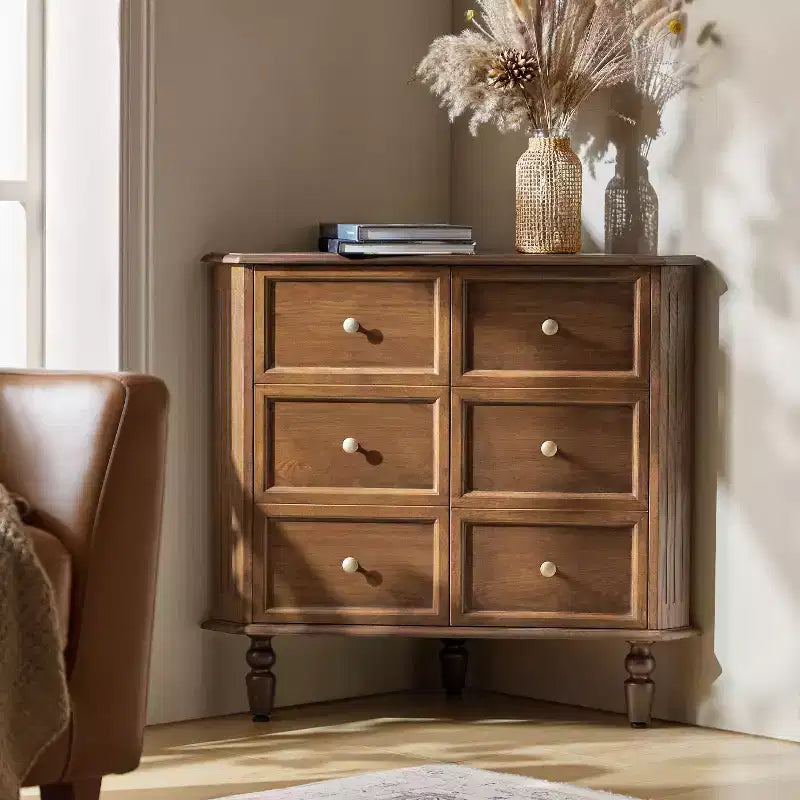 30 H 2-Door Corner Cabinet with Spindle Legs