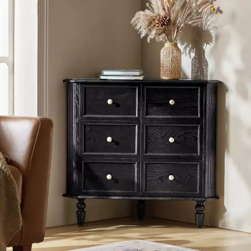 30 H 2-Door Corner Cabinet with Spindle Legs