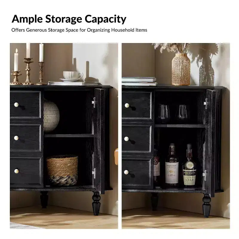 30 H 2-Door Corner Cabinet with Spindle Legs