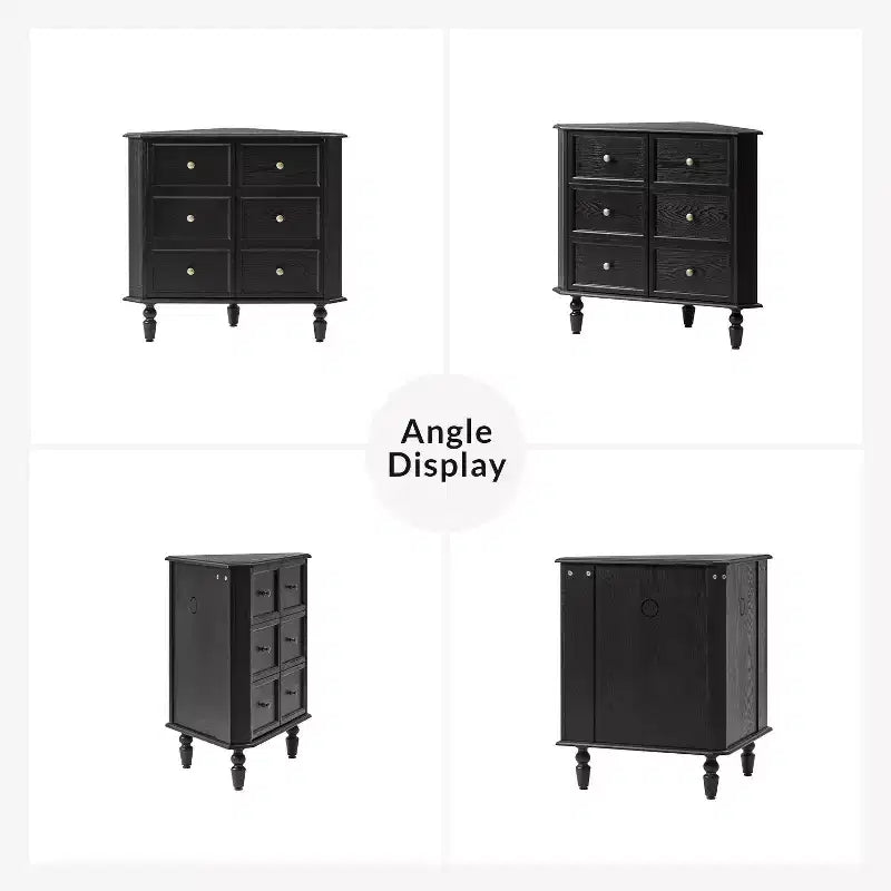 30 H 2-Door Corner Cabinet with Spindle Legs